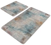 Modro-sivé kúpeľňové predložky v súprave 2 ks 60x100 cm – Mila Home