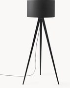 Stojacia lampa z jaseňového dreva na trojnožke Jake