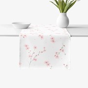 Goldea behúň na stôl 100% bavlnené plátno - kvitnúce sakury 20x120 cm