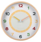 Dizajnové nástenné hodiny Karlsson 5962MC žlté,priemer 25 cm