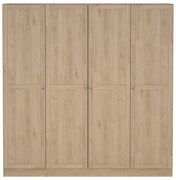 Šatníková skriňa v dekore duba v prírodnej farbe 195,5x200 cm Billund – Tvilum