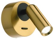 Ideal Lux - LED Nástenné bodové svietidlo BEAN LED/3W/230V CRI 90 mosadz