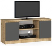 TV stolík Kapono  (dub artisan + sivá). Vlastná spoľahlivá doprava až k Vám domov. 1069924