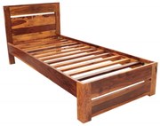 Posteľ Gani 90x200 z indického masívu palisander Super natural