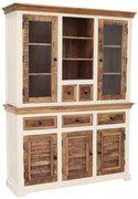 furniture-nabytek.cz - Vitrína z masívu z dreva manga 140x190x45