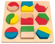 Woody Doštička s geometrickými tvarmi