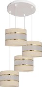 Luster na lanku HELEN 4xE27/15W/230V krémová