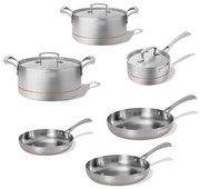 Elmich Kompletná sada päťvrstvového nerezového riadu Penta Copper 6 ks