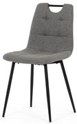 Autronic BONTEC Jedálenská stolička, sivá, látka, DCL-V2017 GREY2 Farba: Šedá