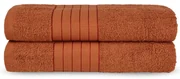 Froté bavlnené osušky v tehlovej farbe v súprave 2 ks 70x140 cm – Good Morning
