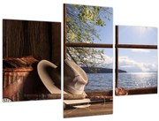 Obraz - Rybárska výbava (90x60 cm)