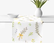 Goldea veľkonočný behúň na stôl teflónový - bahniatka 35x120 cm