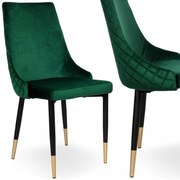 Čalúnená jedálenská stolička VERMONT zelená