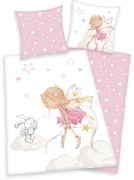 Herding Detské Bavlnené obliečky Víla a králiček, 135 x 200 cm, 80 x 80 cm