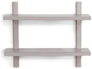 Taupe poschodová kovová polica 60 cm Hola – Spinder Design