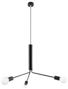 Luster na lanku DUOMO 3D 3xE27/60W/230V čierna