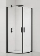 Sprchový kút štvrťkruh 80x80 cm SAT Fusion SATFUS80CT