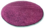 Koberec kruh SHAGGY fialový