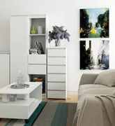 Komoda CL6 40 cm bílá