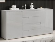 Široká skrinka Spice, lesklá šedá%