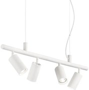 Ideal Lux - LED Luster na lanku DYNAMITE 4xGU10/7W/230V CRI 90 biela