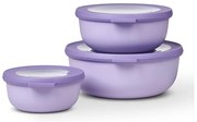 Potravinové škatuľky v súprave 3 ks Vivid lilac – Mepal