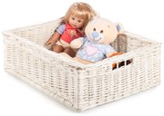 Prútená zásuvka bielená Fole II.š. 50 x hl. 30 x v. 30(cm)