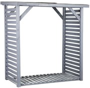 Dreváreň 180x120x195 cm šedá