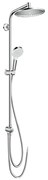 Hansgrohe Crometta S, Showerpipe 240 1jet EcoSmart 9 l/min Reno, chrómová, HAN-27270000