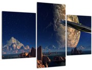 Obraz - Prílet mimozemšťanov (90x60 cm)
