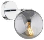 Argon 3989 - Nástenná lampa SATELITE 1xE27/15W/230V lesklý chróm/šedá