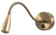Nástenné svietidlo Reading - 3247, bronzová