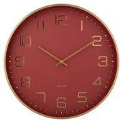Karlsson 5973RD dizajnové nástenné hodiny červená, pr. 40 cm