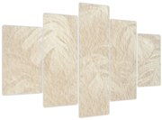 Obraz - Listy v textúre (150x105 cm)