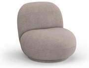 Béžové kreslo z textílie buklé Chuck – Micadoni Home