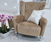 KRESLO UŠIAK LAURENT II CHRÓMOVÉ NOHY