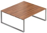 Konferenčný stôl Creator 180 x 160 cm, sivá podnož, orech
