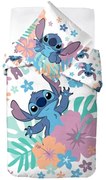 Detské bavlnené posteľné obliečky Lilo &amp; Stitch - motív Aloha - 100% bavlna - 70 x 90 cm + 140 x 200 cm