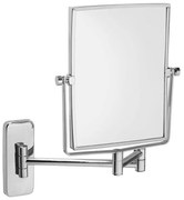 Sapho Sapho, Kozmetické zrkadielko hranaté záves. bez osvetlenia 150x205mm, chróm