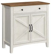 Kuchynská skrinka VASAGLE so zásuvkami a dvierkami BBK341W01