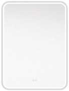 Mereo Mereo, LED zrkadlo hranaté 60x80 cm z ráme z brúsenej ocele, MER-CN171S