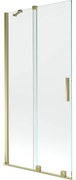 Mexen Velar vaňová zástena dvojkrídlová Posuvný 90 x 150 cm, Priehľadné, zlatý - 896-090-000-01-50