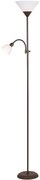 Rabalux Stojacia lampa Action 2xE27/230V/178cm, hnedá