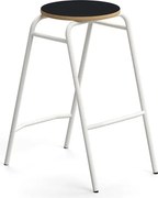 Barová stolička ALTUS, výška 690 mm, biela/antracit