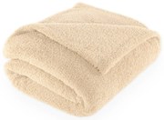 Béžová deka z mikroplyšu 150x200 cm Cocoon – Tiseco Home Studio