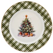 Altom Porcelánový dezertný tanier Christmas Tree 20 cm
