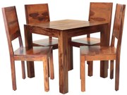 furniture-nabytek.cz - Jedálenský set z masívneho dreva pre 4 osoby z indického palisandru