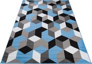 TA Koberec Q545A BLUE MAYA PP EYM Sivý Obdĺžnikový Rozmer: 80x150 cm