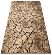 Koberec KARMEL Terra popraskaná zem orech