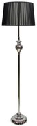 Stojacia lampa GILLENIA 1xE27/60W/230V čierna